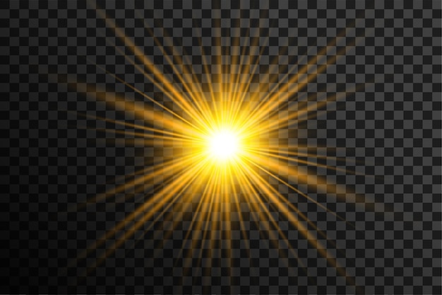 Transparenter leuchtender Lens Flare-Hintergrund