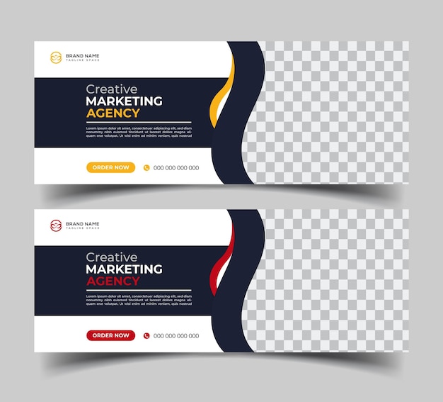 Vektor digitales marketing-facebook-banner und social-media-cover-design