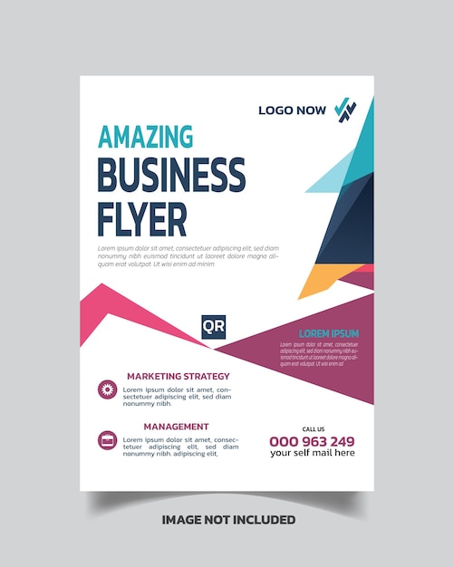 Vektor fantastic creative business flyer und corporate business flyer geschäftsposter-design