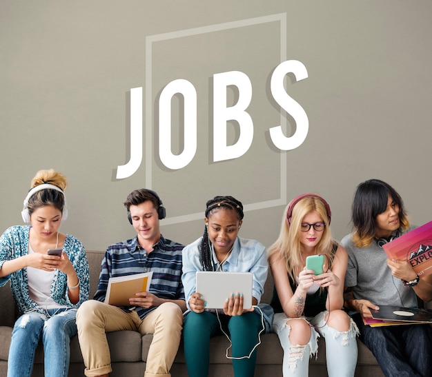 Gratis foto pictogram werkgelegenheid inhuren banen