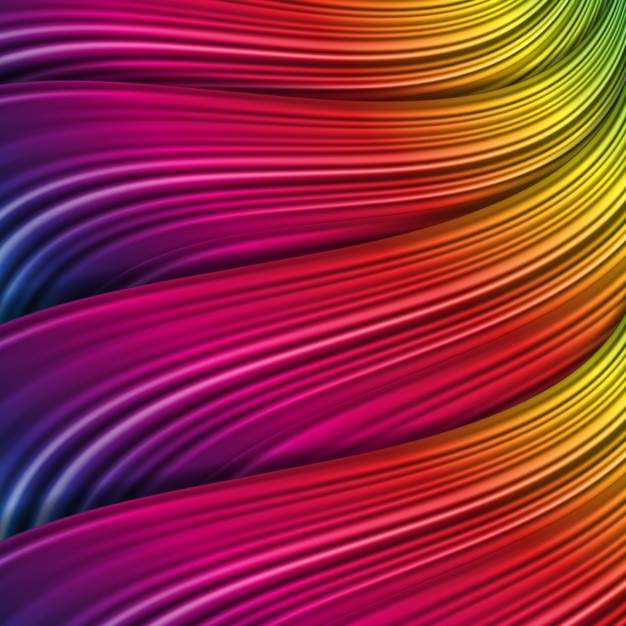 Gratis vector abstracte achtergrond met kleurrijke golven