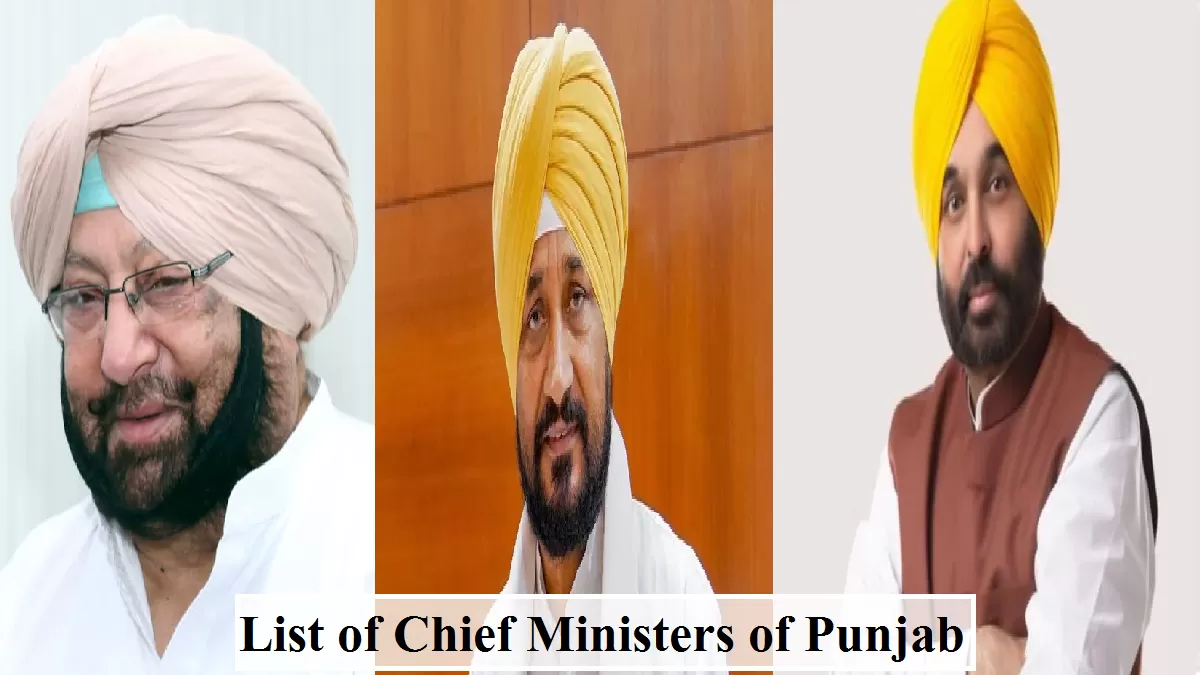 List of Chief Ministers of Punjab 