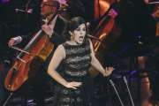 La soprano belge Jodie Devos, lors de la 27e cérémonie des Victoires de la musique classique, à l’Arsenal de Metz, le 21 février 2020. 