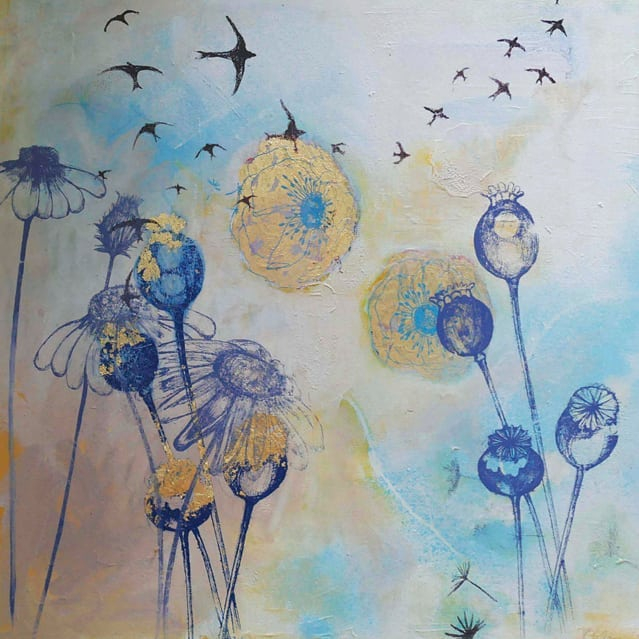 'Joyous Swallows' by #artist Claire Cockayne @clair_ecockayneart (639x639, 285Kb)