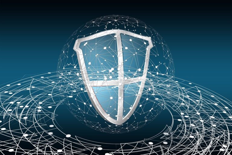 GDPR EU Zaštita - Simbol Cyber Security Shield za DSGVO zaštitu