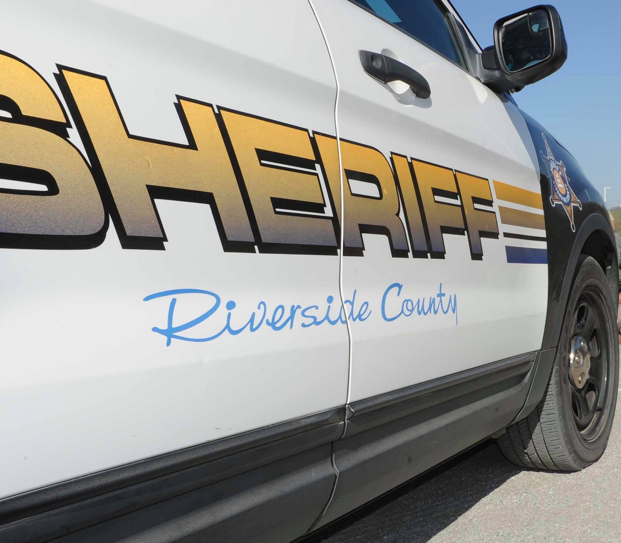 A Riverside County Sheriff's Department vehicle is seen in an undated file photo shared by the agency.