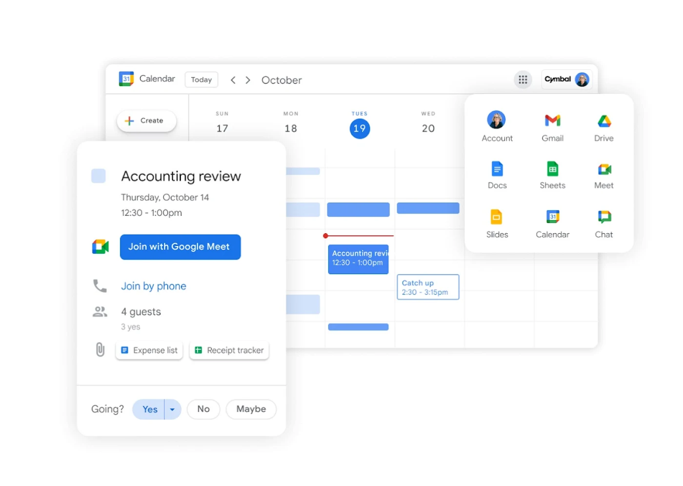 اشتراك واحد يجمع Google Meet وChat وDrive و"مستندات Google" و"جداول بيانات Google" و"العروض التقديمية من Google" ضمن حزمة Google Workspace. 