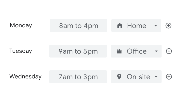 Ежедневное рабочее расписание в Google Календаре