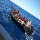 Foto ilustrativa de embarcación con Migrantes.

Foto de Archivo Listín Diario.