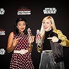 Ashley Eckstein and Tiya Sircar at an event for Star Wars: Forces of Destiny (2017)