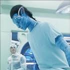 In a scene from James Cameron's Avatar with Sam Worthington in his avatar body.