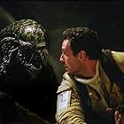 Raoul Bova and Tom Woodruff Jr. in Alien vs. Predator (2004)