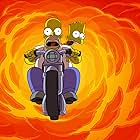 Nancy Cartwright and Dan Castellaneta in The Simpsons Movie (2007)