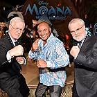 Ron Clements, Temuera Morrison, and John Musker at an event for Moana (2016)