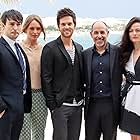 Blake Ritson, Laura Haddock, Tom Riley, writer David S. Goyer and Lara Pulver attends photocall for the TV serie 'Da Vinci's Demons' at MIP TV 2013 on April 8, 2013 in Cannes, France.