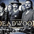 Brad Dourif, Powers Boothe, Paula Malcomson, Ian McShane, Timothy Olyphant, Molly Parker, and Robin Weigert in Deadwood (2004)
