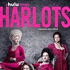Lesley Manville, Samantha Morton, Jessica Brown Findlay, and Eloise Smyth in Harlots (2017)