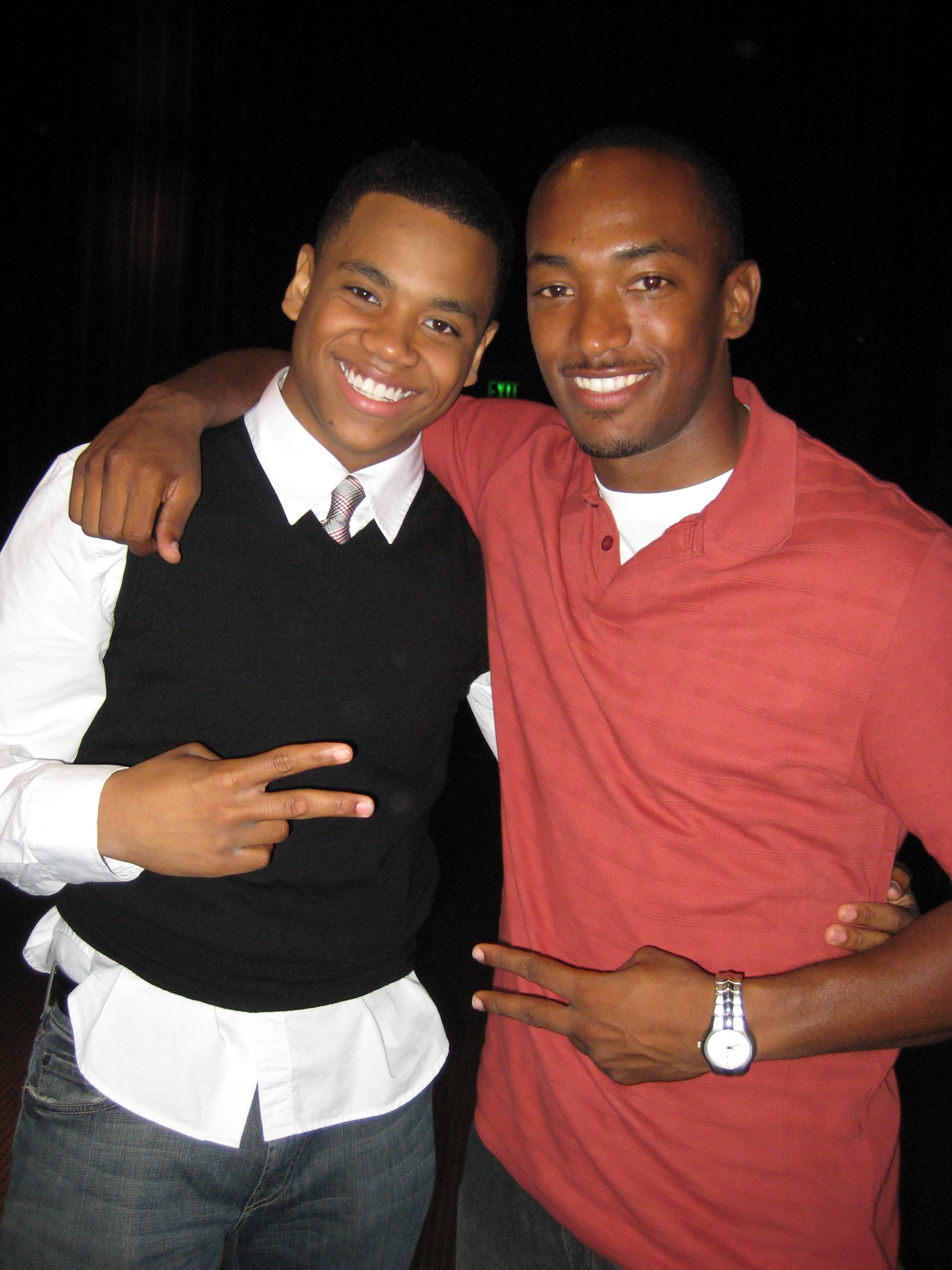 Tristan Wilds and Brandon Fobbs of THE WIRE