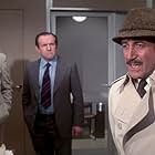 Peter Sellers, Colin Blakely, Leonard Rossiter, and Dudley Sutton in The Pink Panther Strikes Again (1976)