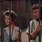 Nina Foch, Peter Ustinov, and Joanna Barnes in Spartacus (1960)