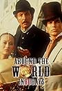 Pierce Brosnan, Eric Idle, and Julia Nickson in Around the World in 80 Days (1989)