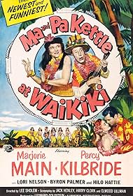 Percy Kilbride, Marjorie Main, Lori Nelson, and Byron Palmer in Ma and Pa Kettle at Waikiki (1955)