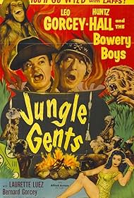Leo Gorcey, Huntz Hall, and Laurette Luez in Jungle Gents (1954)