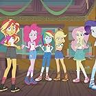 Tara Strong, Tabitha St. Germain, Andrea Libman, Cathy Weseluck, Rebecca Shoichet, and Ashleigh Ball in My Little Pony: Equestria Girls - Legend of Everfree (2016)