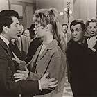 Brigitte Bardot, Daniel Gélin, and Robert Hirsch in En effeuillant la marguerite (1956)
