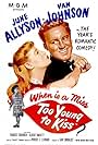 June Allyson and Van Johnson in Too Young to Kiss (1951)
