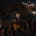 Jeff Goldblum, Laura Dern, Sam Neill, Bryce Dallas Howard, Chris Pratt, DeWanda Wise, and Isabella Sermon in Jurassic World: Dominion (2022)
