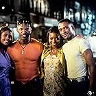 Vivica A. Fox, Jamie Foxx, and Tommy Davidson at an event for Booty Call (1997)