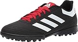 adidas Men's Goletto VI Turf Football Shoe, Black/White/Scarlet, 9.5 M US