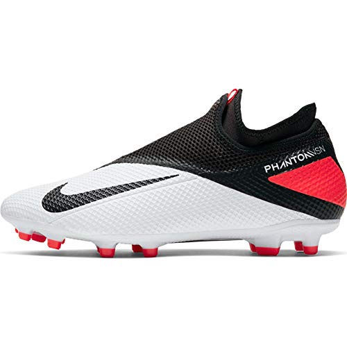 Nike Phantom Vision 2 Academy DF Multi-Ground Cleats (Numeric_8_Point_5) White/Black/Red
