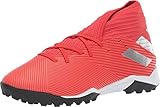 adidas Men's Nemeziz 19.3 Turf Soccer Shoe, Active Red/Silver Metallic/Solar Red, 10.5 M US