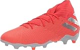 adidas Men's Nemeziz 19.3 Firm Ground Soccer Shoe, Active Red/Silver Metallic/Solar Red, 11 M US