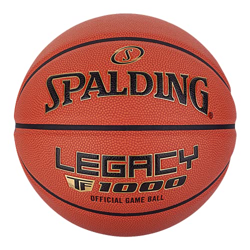 Spalding TF-1000 Legacy Indoor Game Basketball , Orange, Official Size 7, 29.5"