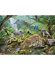 Ravensburger 5166 Rainforest Animals - 60 Piece Puzzles for Kids, Every Piece is Unique, Pieces Fit Together Perfectly