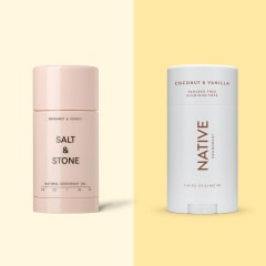 Natural deodorant from Schmidt's, Salt & Stone and Native