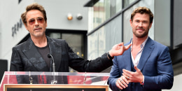 Robert Downey Jr. and Chris Hemsworth