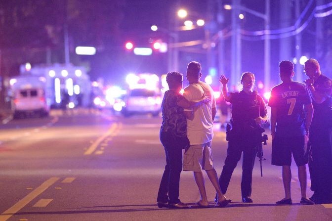Police direct family members away from the scene of a shooting at the Pulse nightclub in Orlando in June 2016. Omar Mateen, 29, <a href="http://www.cnn.com/2016/06/12/us/orlando-nightclub-shooting/index.html" target="_blank"