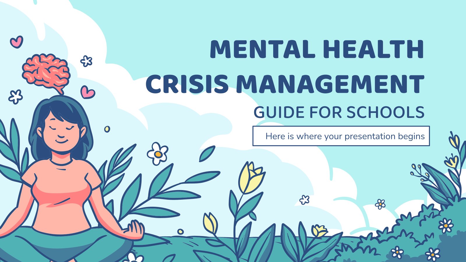 Mental Health Crisis Management Guide for Schools presentation template 