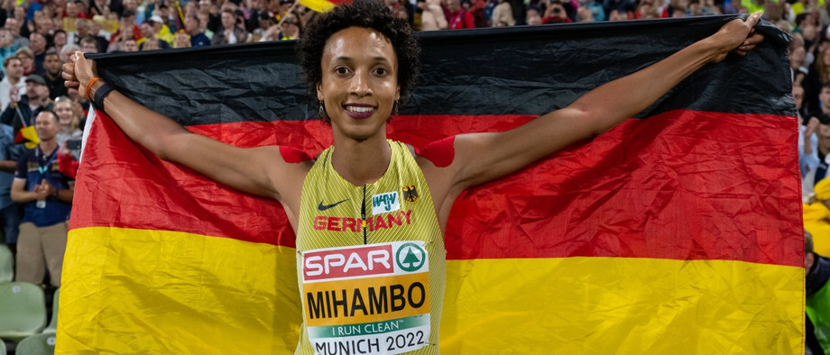 Gewann in ihrer Karriere auch Olympia-Gold: Malaika Mihambo, hier 2022 bei der EM in München