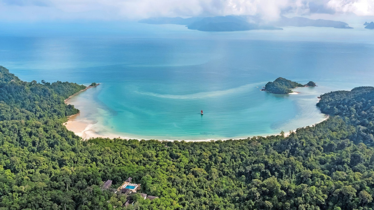 Weltflucht mit Panoramablick: Das Hotel The Datai wurde von der malaysischen Regierung als Musterbeispiel der Nachhaltigkeit in den Dschungel gebaut. Es sollte zum Vorbild der ganzen Insel Langkawi werden, doch das hat nicht ganz geklappt.