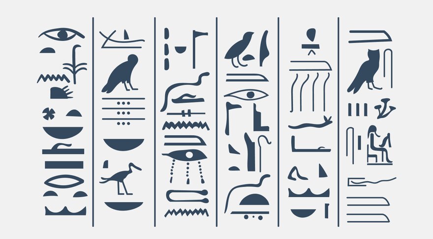 Jeroglíficos como antecesores de los símbolos
