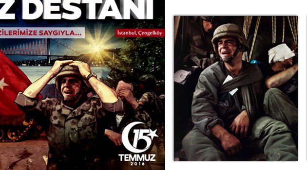 «Солдат-путчист» с пропагандистских афиш Турции оказался срисован с американца