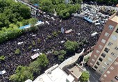 قیام آذربایجان در تشییع استاندار شهید/ پیکر شهید آرام گرفت