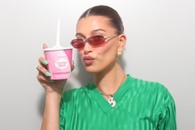Hailey Bieber's new cosmic bliss ice cream inspired by her viral smoothie.