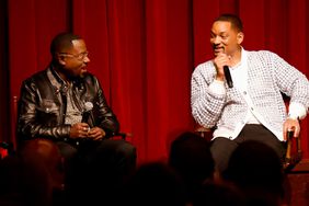 Martin Lawrence and Will Smith speak during the "Bad Boys: Ride Or Die" NY Screening Hosted by Carmelo Anthony at Roxy Hotel on June 03, 2024 in New York City. 