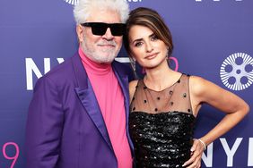 Pedro Almodóvar and Penélope Cruz attend the premiere for "Parallel Mothers" during the 59th New York Film Festival at Alice Tully Hall, Lincoln Center on October 08, 2021 in New York City.